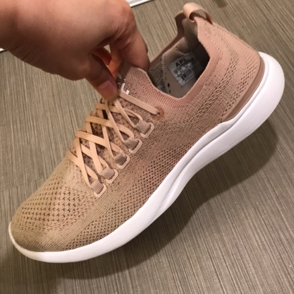 APL Techloom breeze running shoes light pink color size 8 - Picture 4 of 11